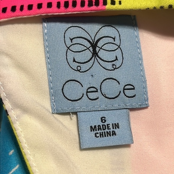CeCe ABSTRACT, VERSATILE OCCASION, PASTEL DRESS SIZE 6 - Picture 3 of 10